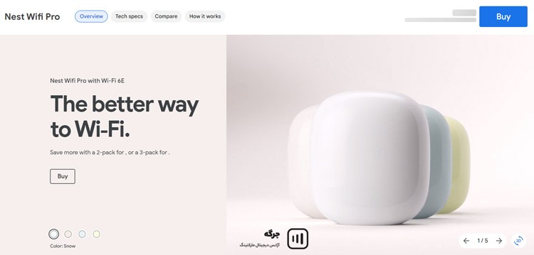 بهترین سایت های از نظر طراحی Nest Wifi